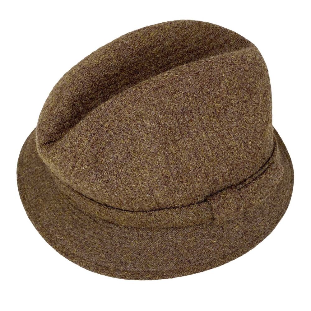 Vintage Stetson Fedora Water Repellent Brown Wool M 7-7.5